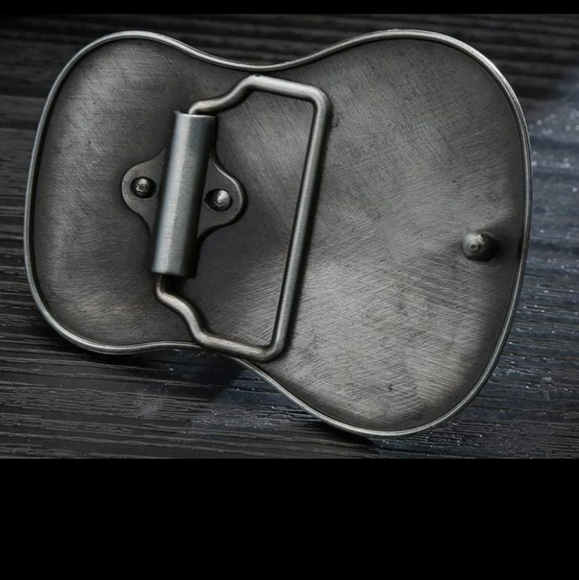RED Guitar musician belt buckle - Picture 4 of 7